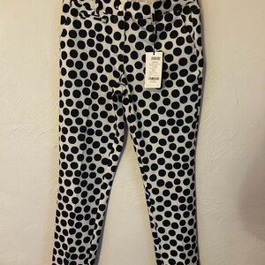 NWT Lesmart Women’s Polka Dot Stretch Golf Trousers Pants Sz 2